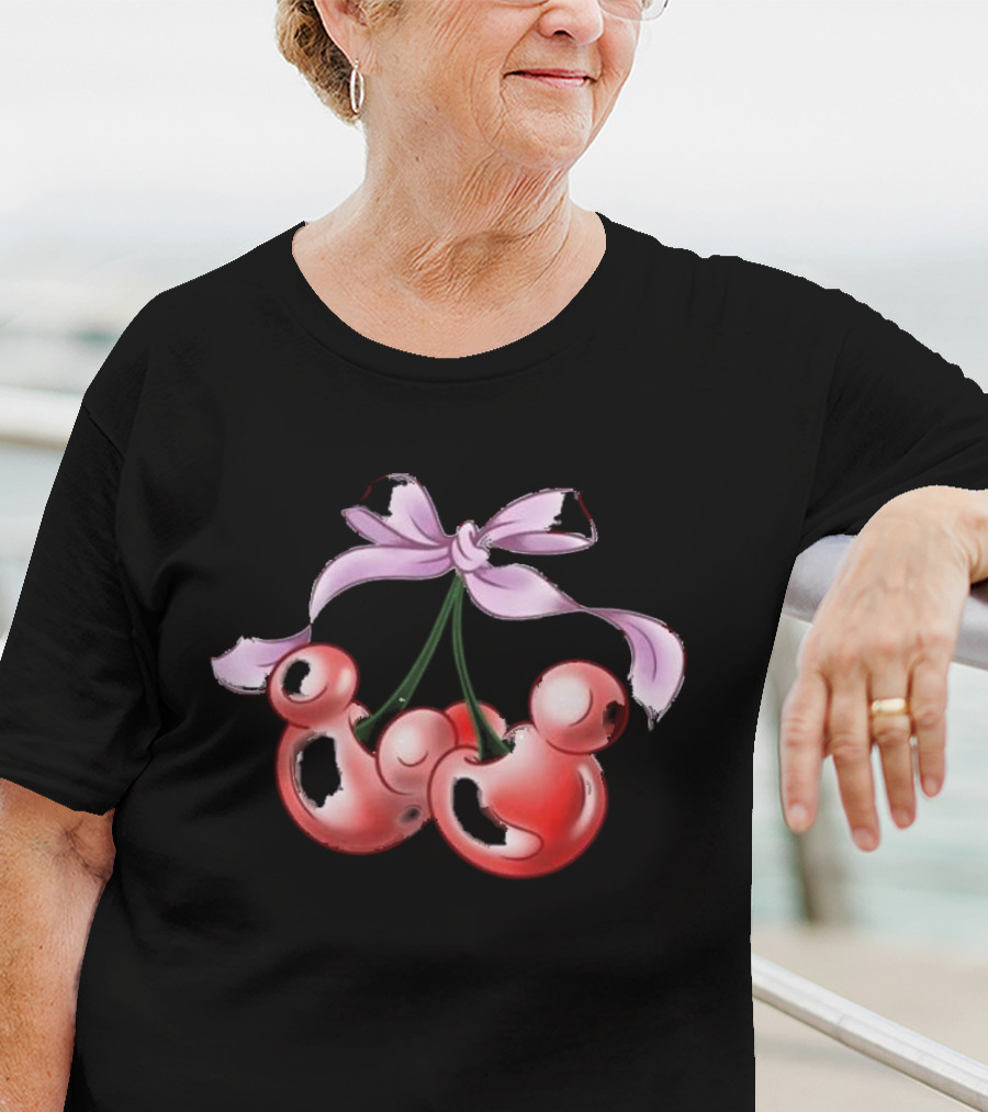 Rope Drop Threads Disney Mickey Cherries Bow T-Shirt