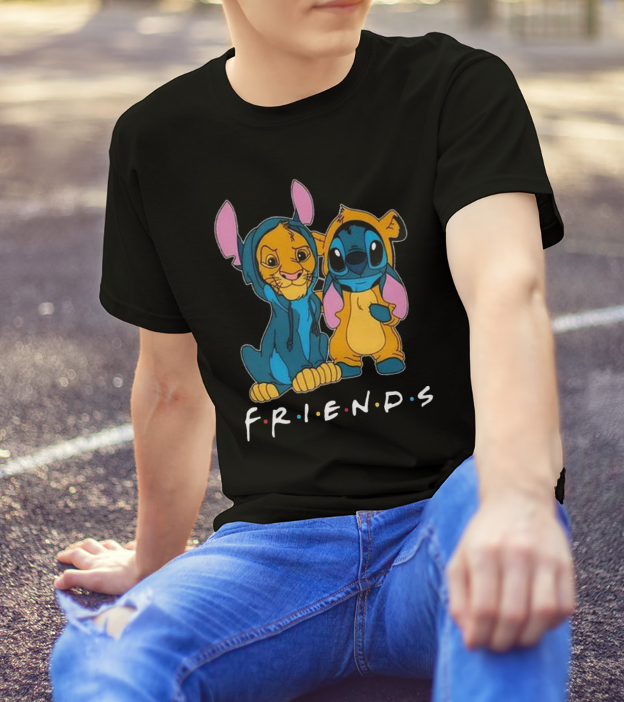 Friends Stitch And Lion King Disney Fusion T-Shirt