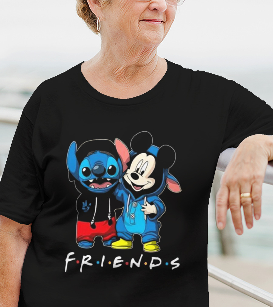 Stitch And Mickey Mouse Disney Friends Best Friends For Life T-Shirt