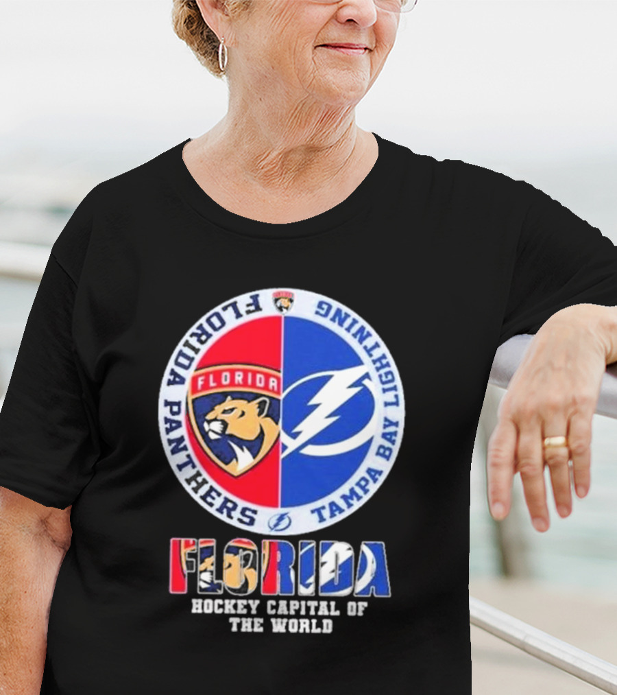 Florida Panthers Tampa Bay Lightning Florida Hockey Capital Of The World T-Shirt