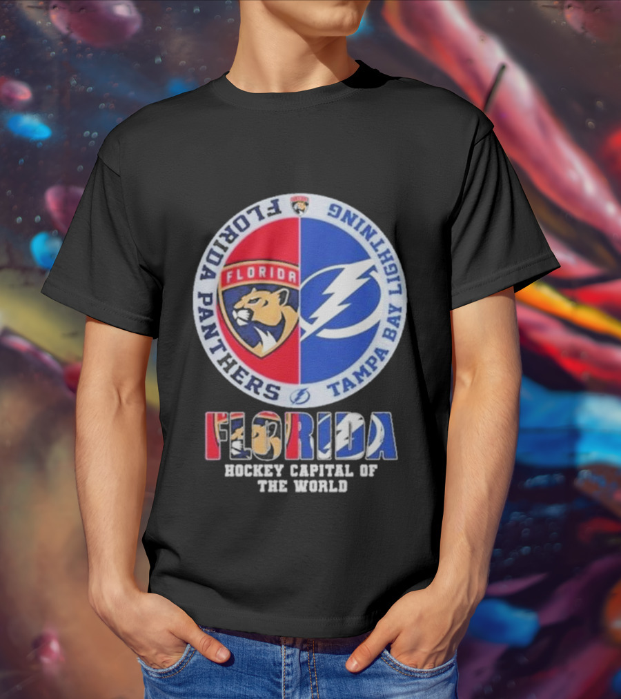 Florida Panthers Tampa Bay Lightning Florida Hockey Capital Of The World T-Shirt