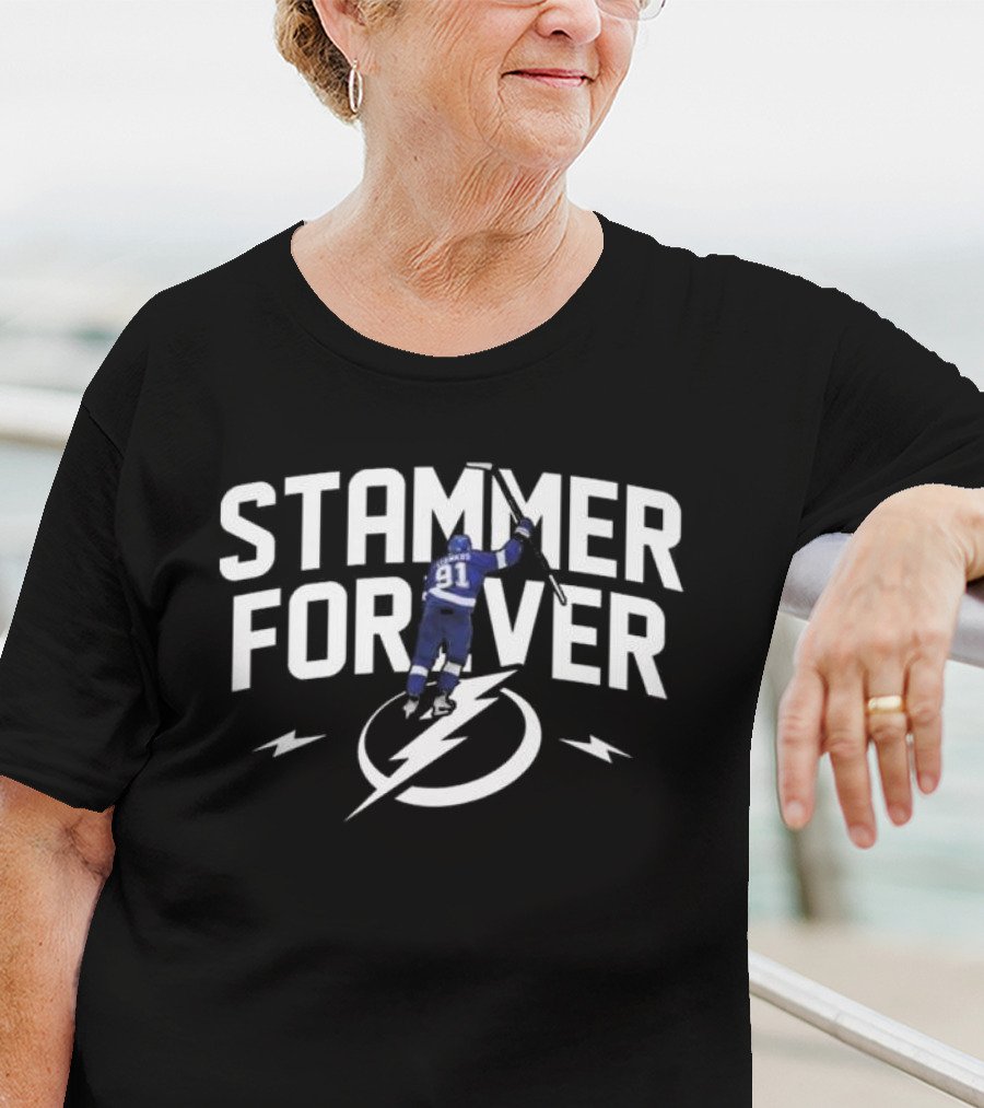 Tampa Bay Lightning Stammer Forever 91 Hockey Team Legend T-Shirt