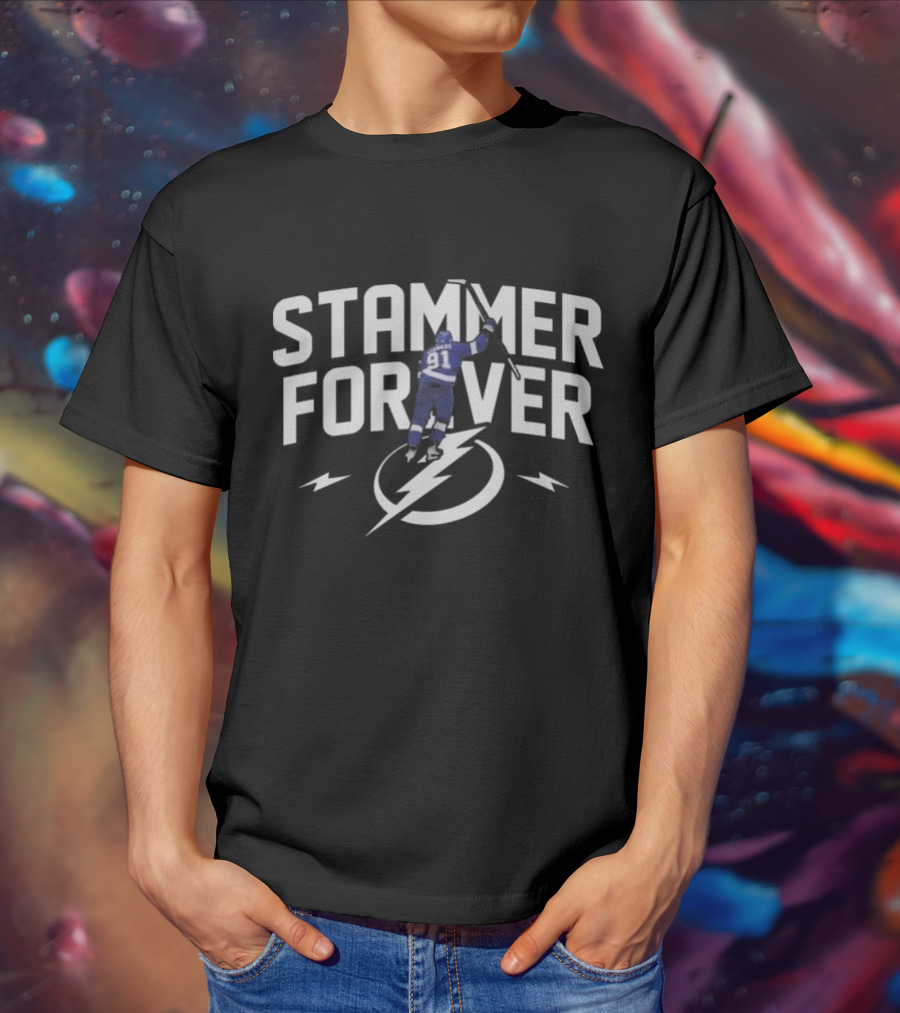 Tampa Bay Lightning Stammer Forever 91 Hockey Team Legend T-Shirt