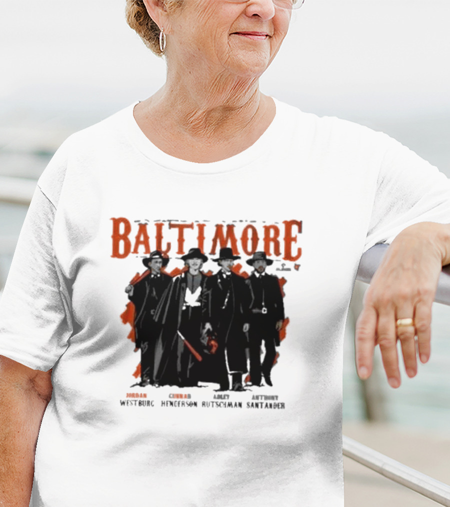 Baltimore Tombstone Sluggers Jordan Gunnar Adley Anthony Westburg Henderson Rutschman Santander T-Shirt