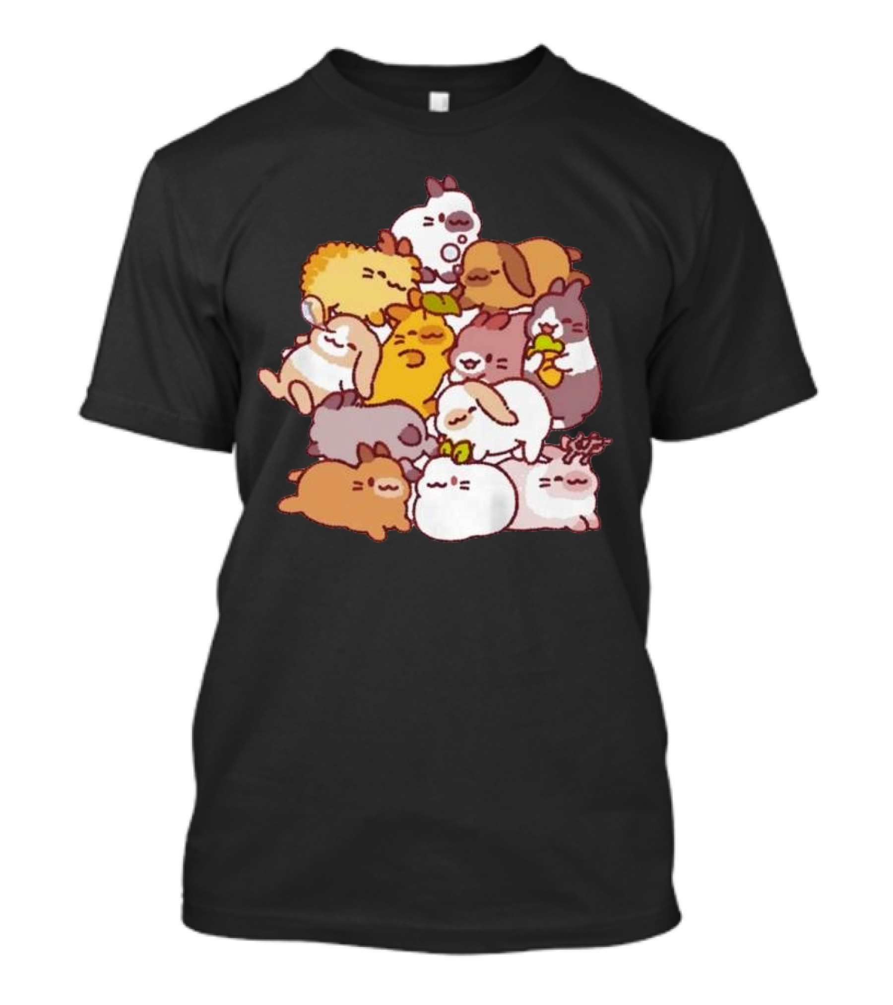 Bunny Pile Usagi Shima Cozy Rabbit Stack T-Shirt