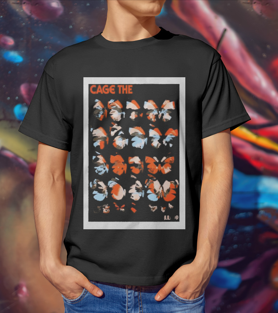 Cage The Elephant Butterfly Pattern Isleta Amphitheater Albuquerque July 9 T-Shirt