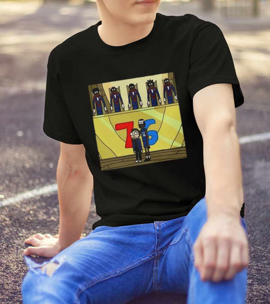 Council Of Rickys And Daryl Morty Sixers 76 T-Shirt