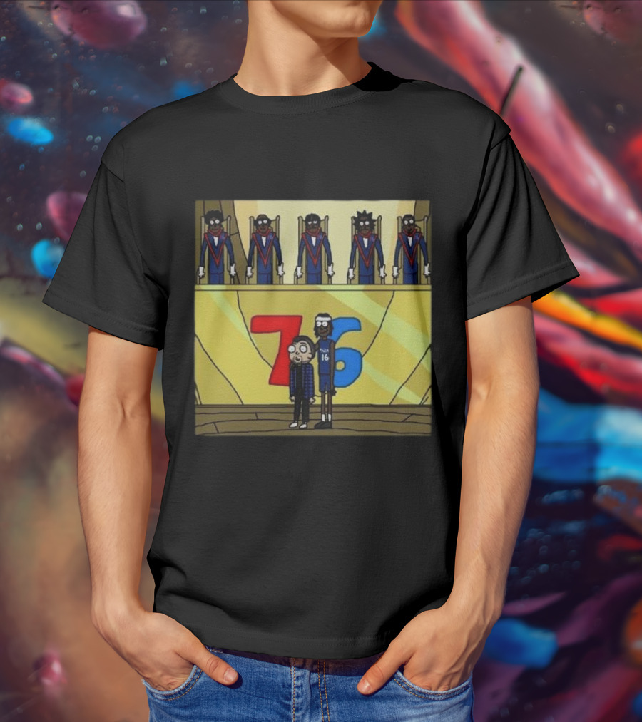 Council Of Rickys And Daryl Morty Sixers 76 T-Shirt