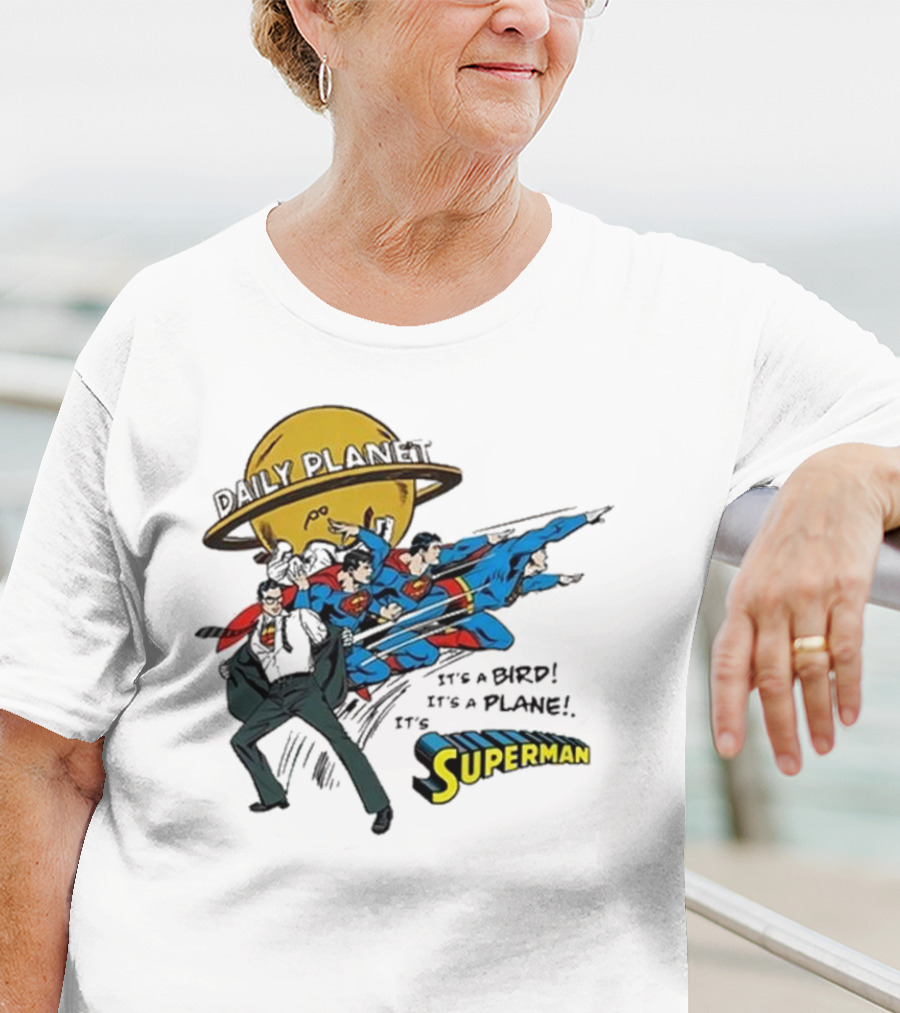 Daily Planet Superman It's A Bird It's A Plane It's Superman T-Shirt
