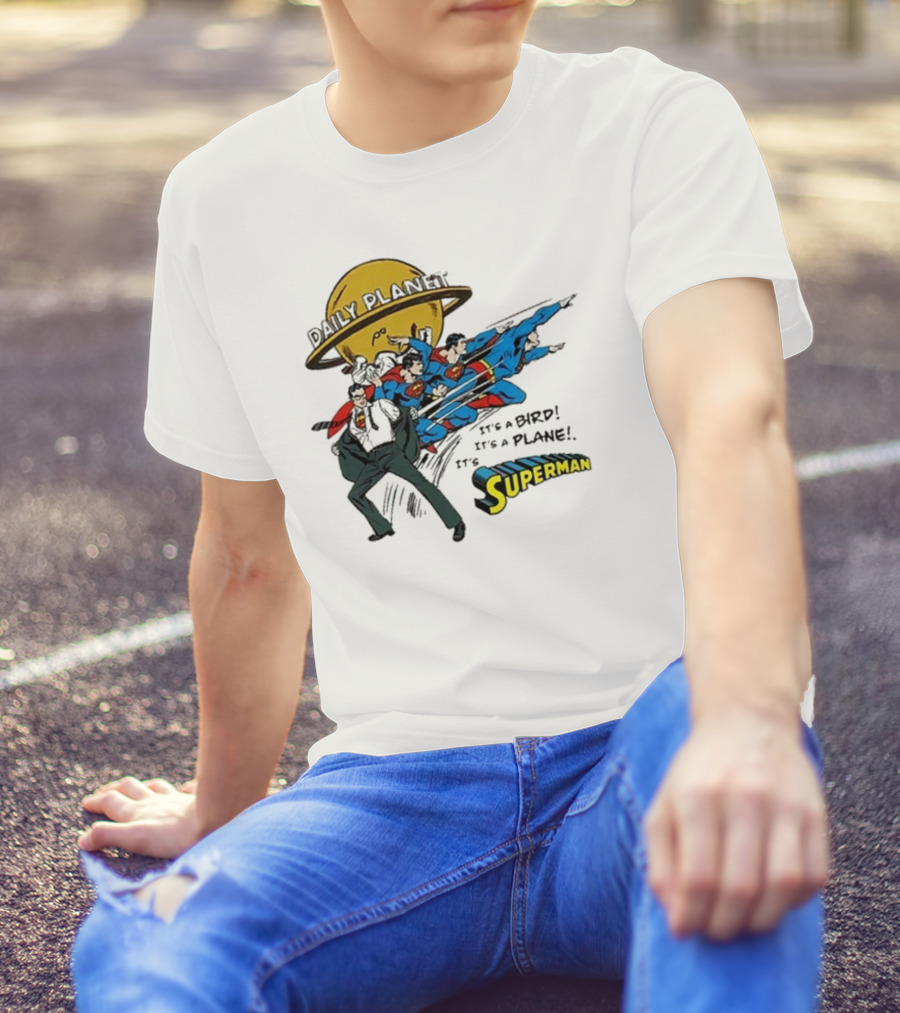 Daily Planet Superman It's A Bird It's A Plane It's Superman T-Shirt