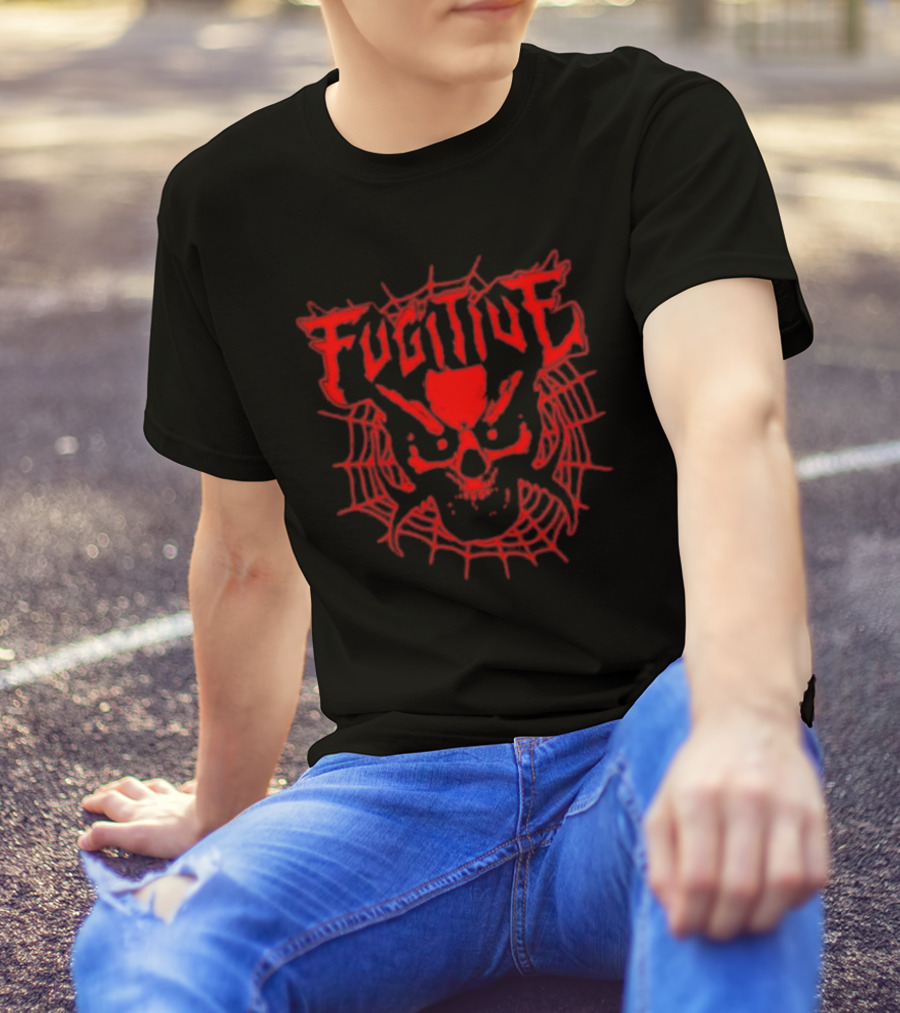 Fugitive Skull Spider Web T-Shirt