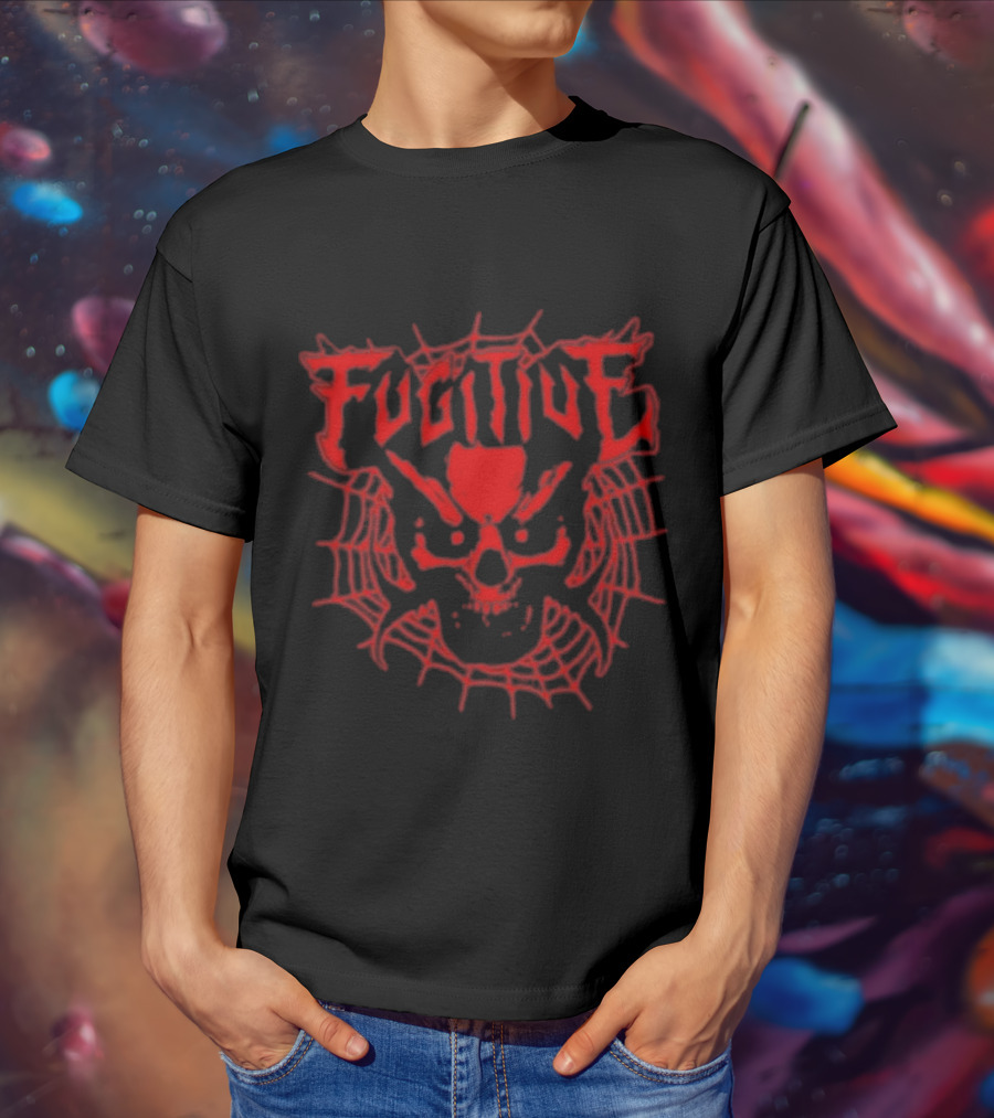 Fugitive Skull Spider Web T-Shirt