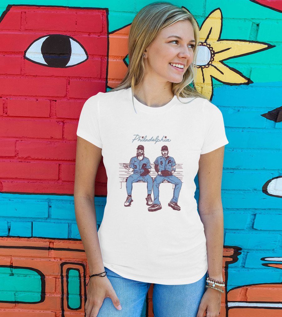 Philadelphia Bryce Harper Bryson Stott Baseball Duo T-Shirt