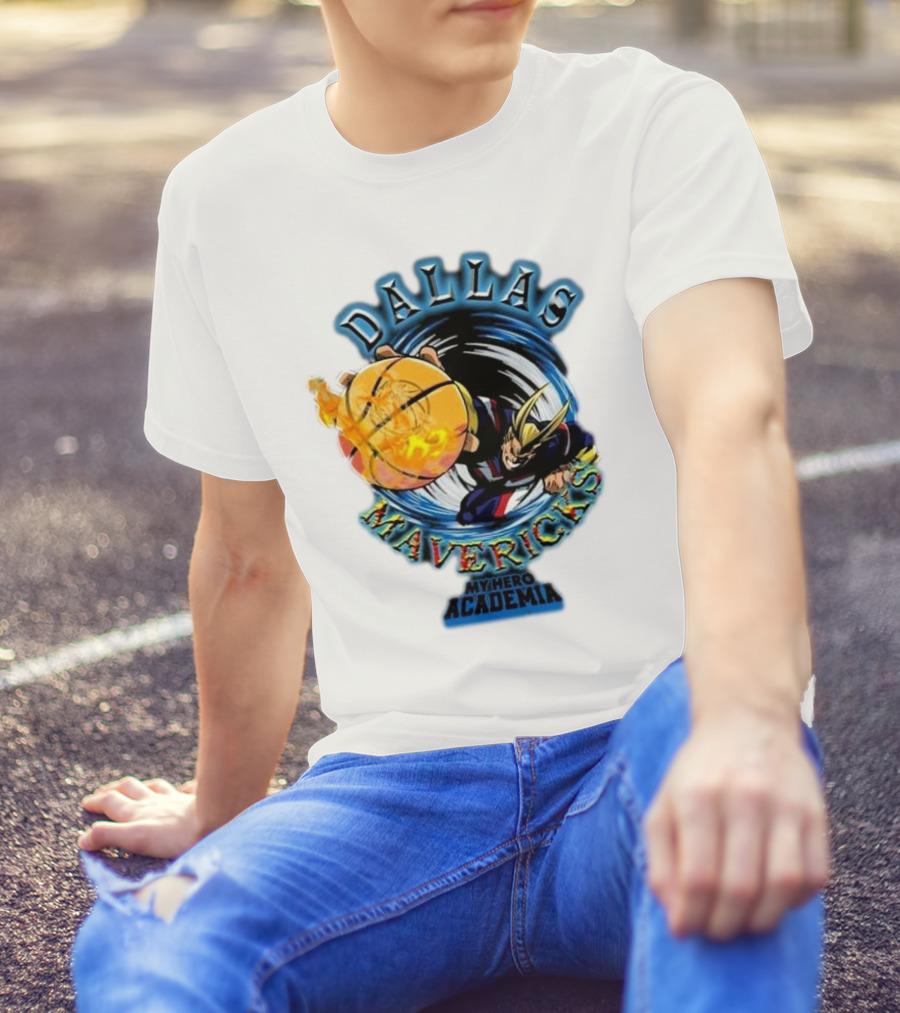 Dallas Mavericks My Hero Academia All Might NBA Collaboration T-Shirt