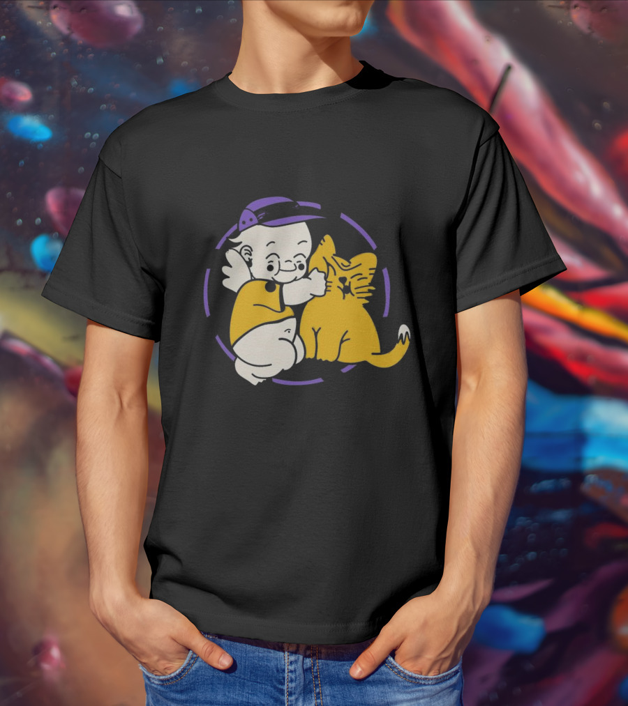 Braindead Flower Garden Urban Kats Barbed Wire Circle T-Shirt