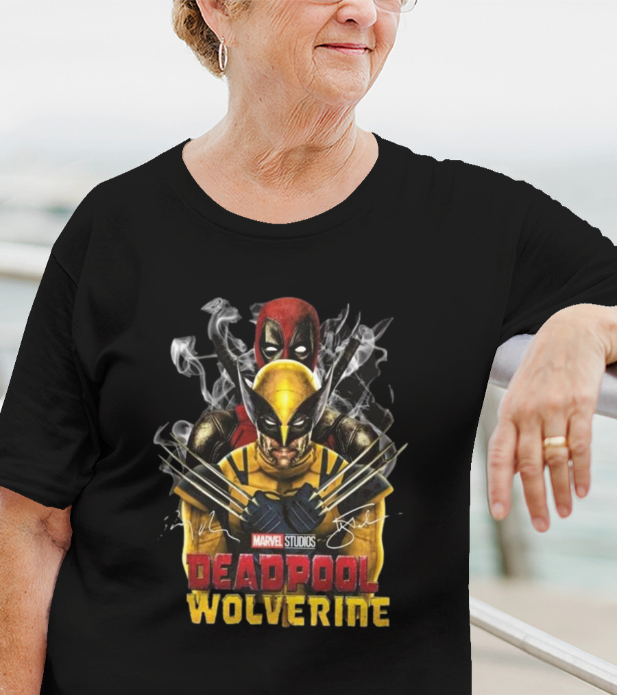 Marvel Studios Deadpool Wolverine Signature Collaboration T-Shirt