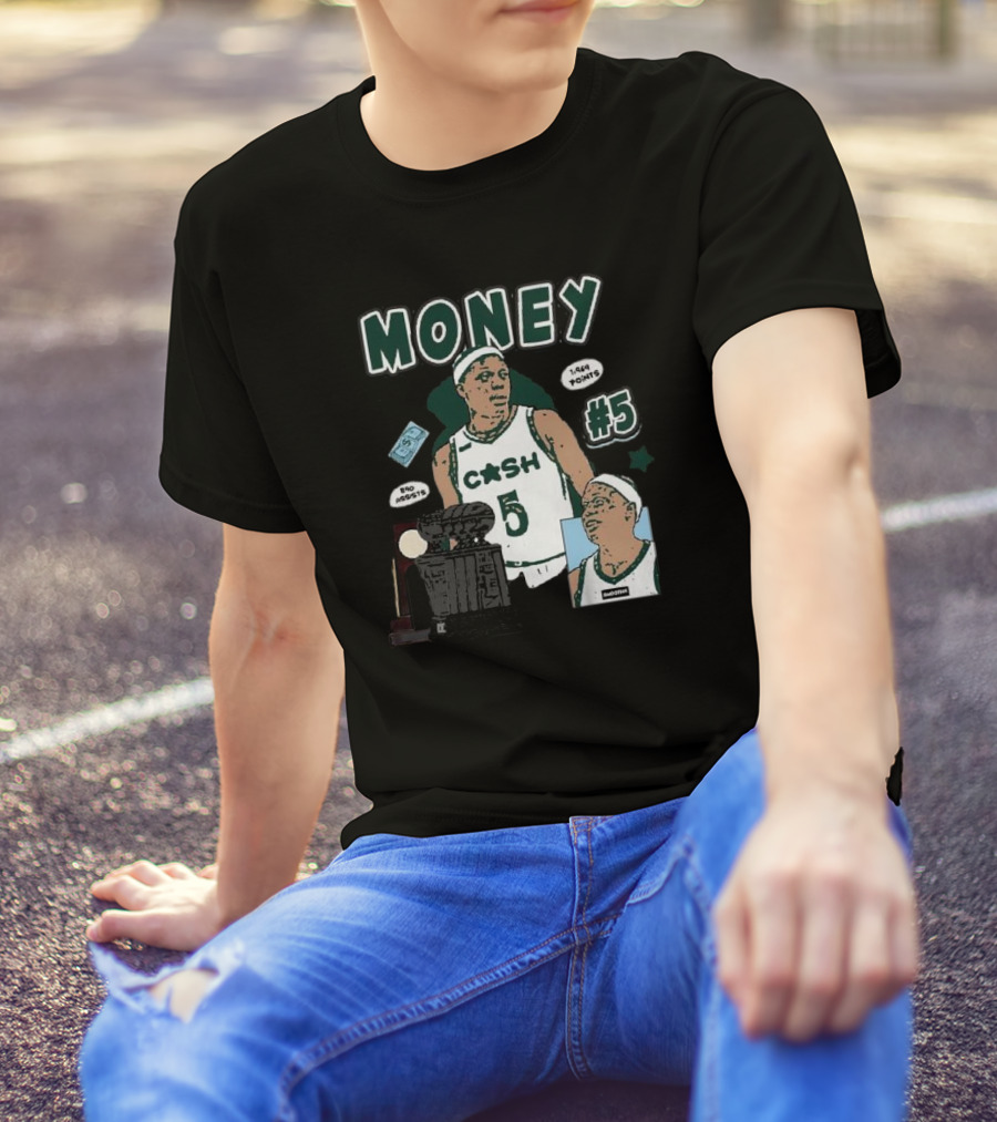 Money Cash #5 Michigan State Basketball 1,944 Points Pro Assists T-Shirt