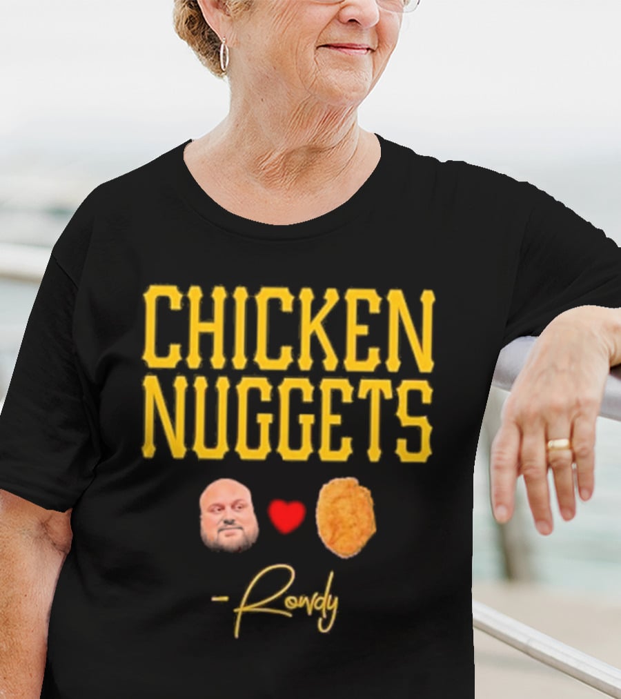 Rowdy Heart Face Chicken Nuggets T-Shirt