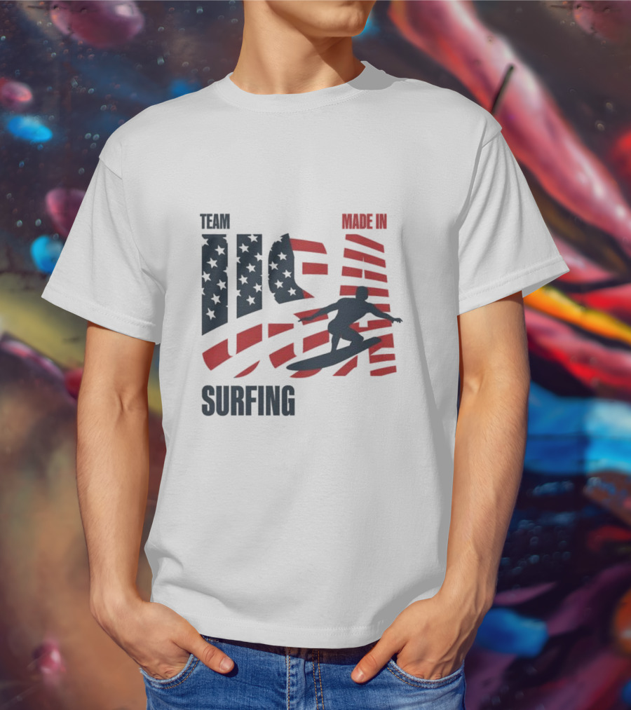 Team USA Surfing Made In Olympic T-Shirt