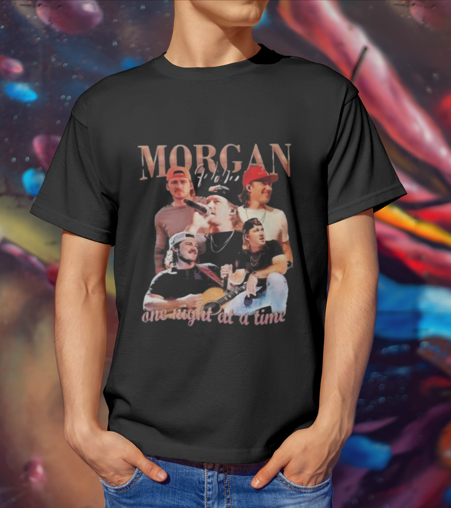 Morgan Wallen One Night At A Time Live Performance Montage T-Shirt