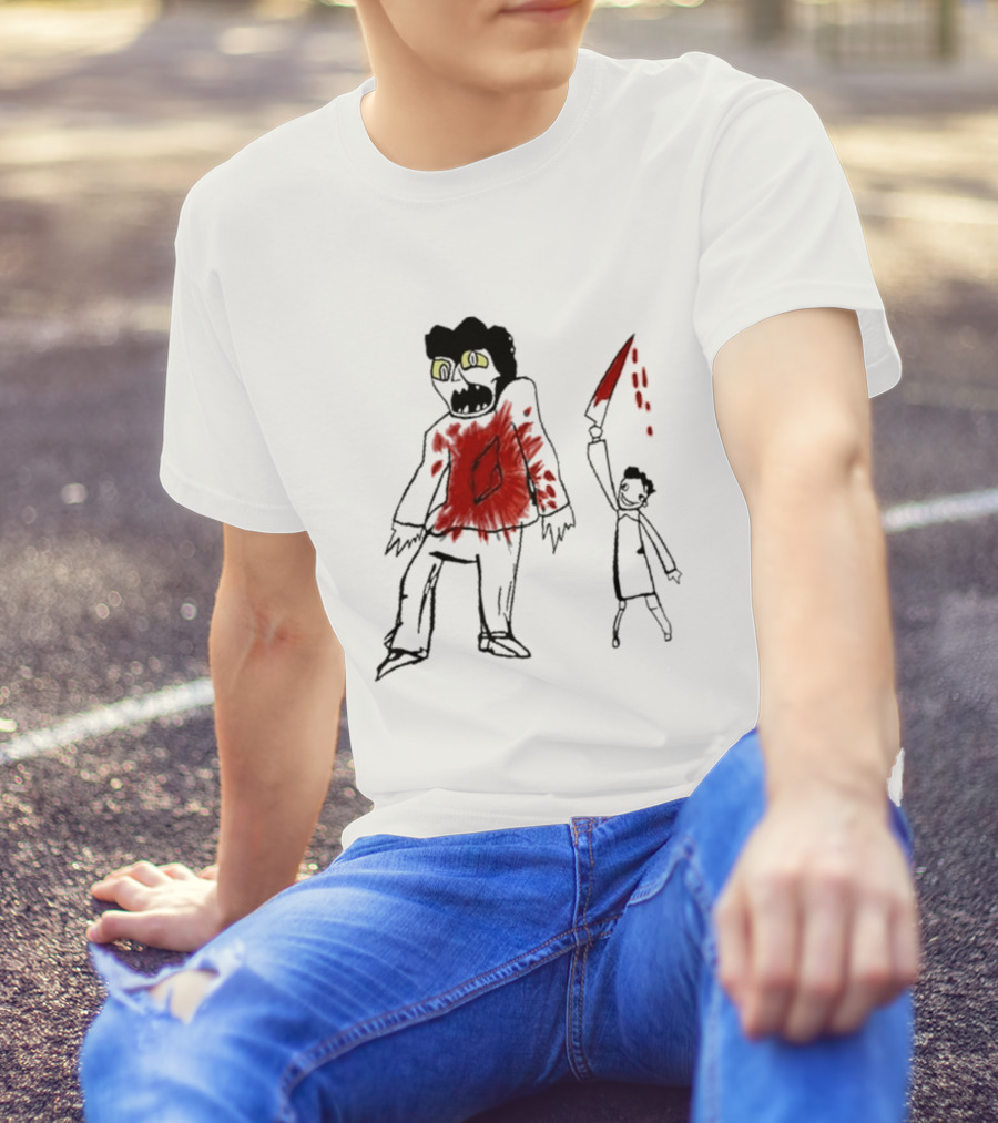 Suitably Grim Argento Horror Bloodshed Scene T-Shirt