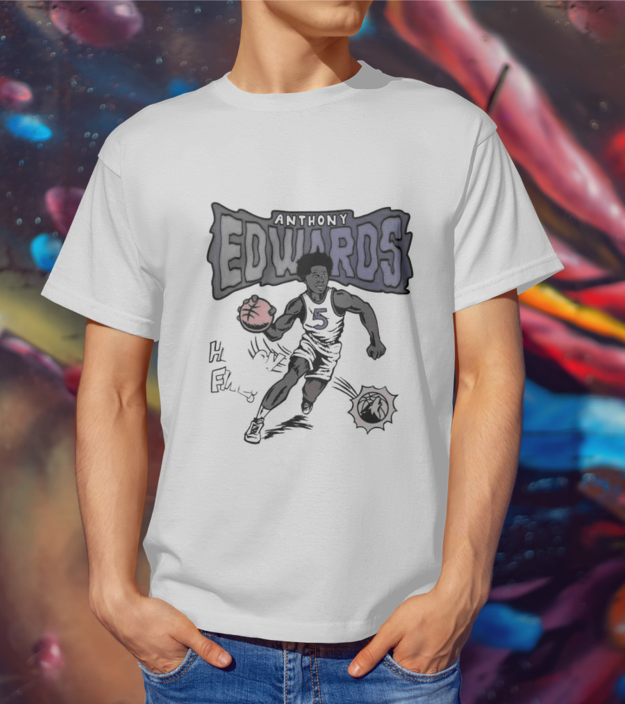 Anthony Edwards Minnesota Timberwolves He Is On Fire T-Shirt