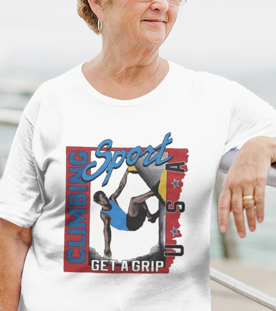 Sport Climbing USA Get A Grip T-Shirt