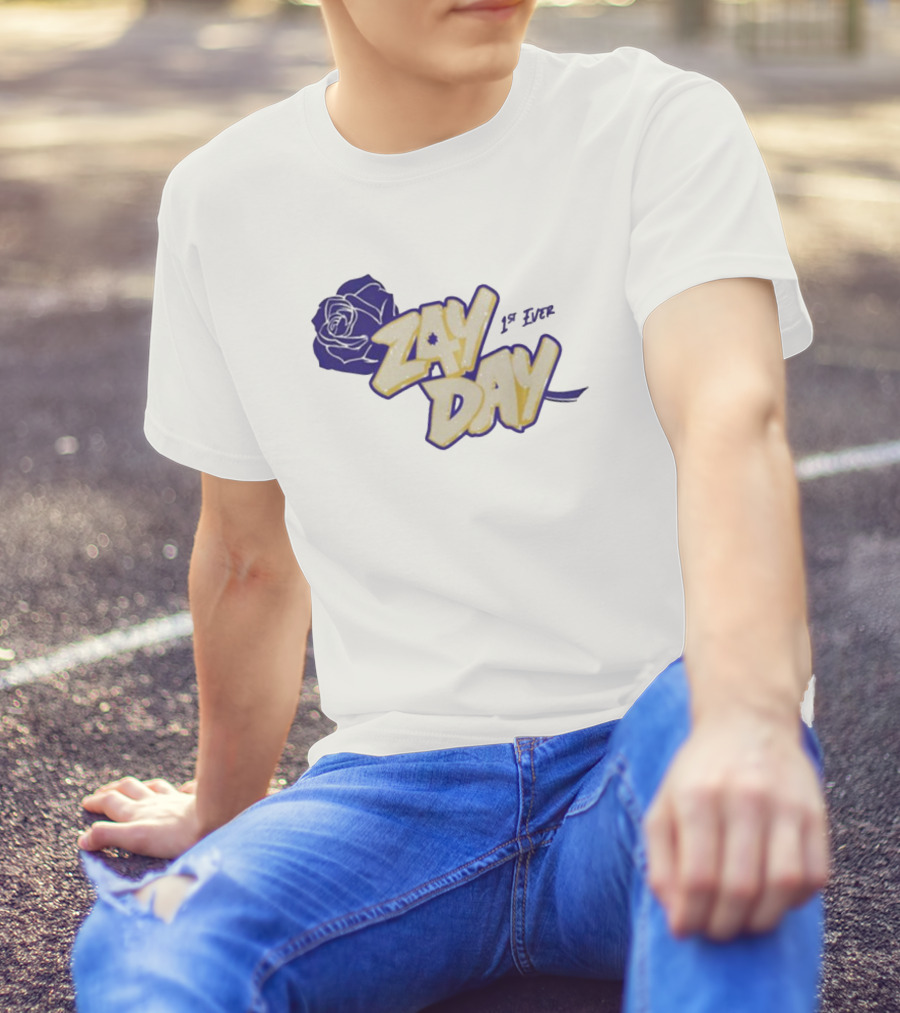 Zay Day 1St Ever Blue Rose T-Shirt