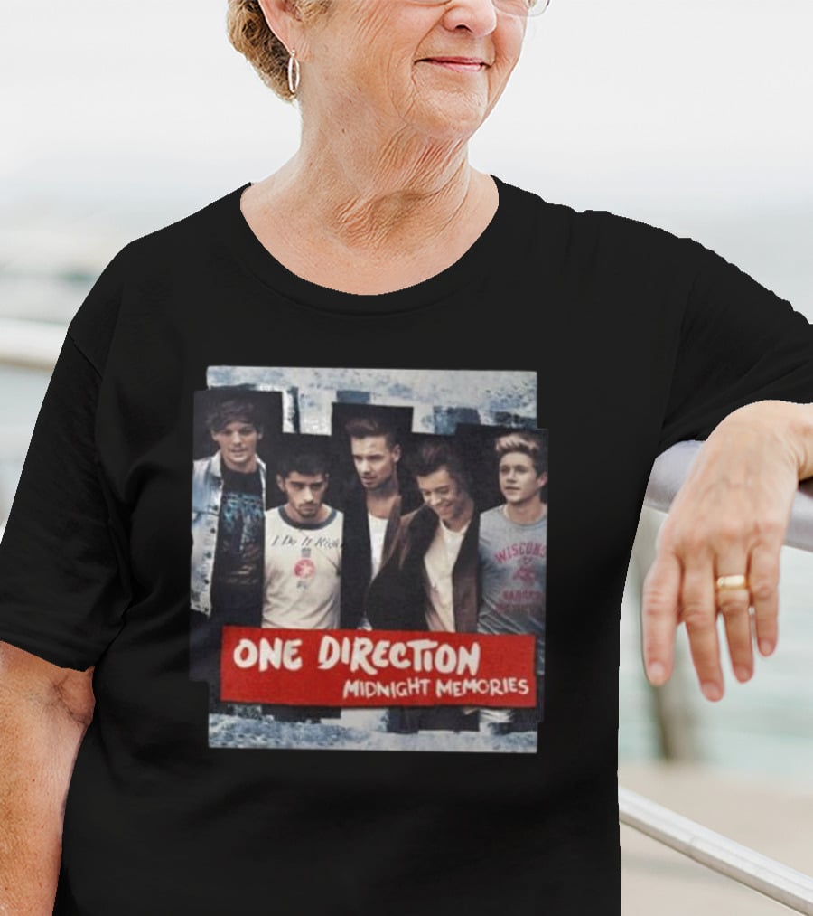 One Direction Midnight Memories Band Photo Collage T-Shirt
