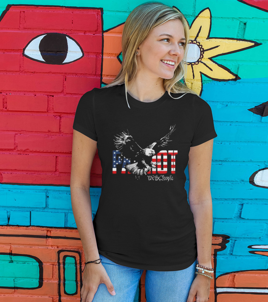 Patriot We The People Freebird Flag Eagle T-Shirt