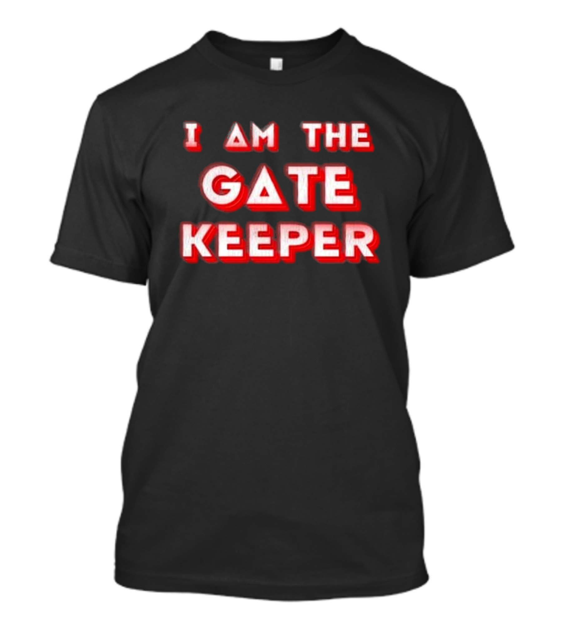 I Am The Gate Keeper Retro Red Shadow T-Shirt