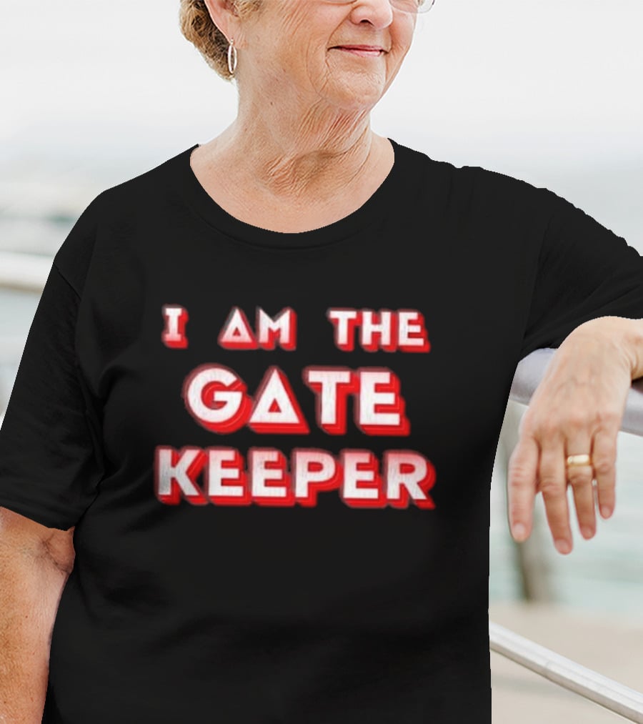 I Am The Gate Keeper Retro Red Shadow T-Shirt