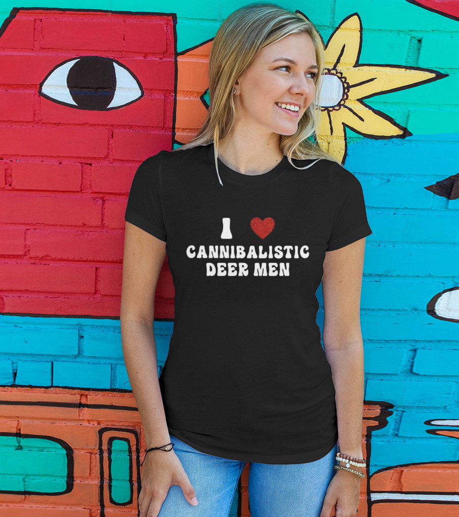 I Love Cannibalistic Deer Men T-Shirt