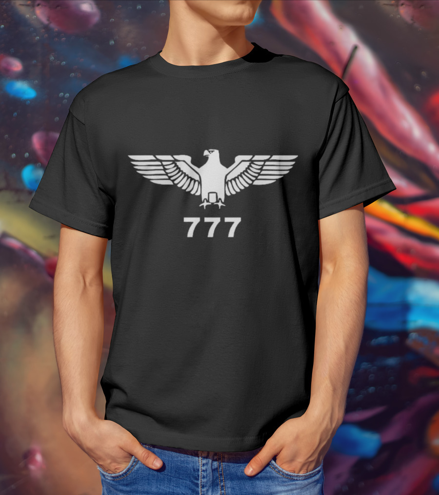 Eagle 777 Triple Wings Emblem T-Shirt