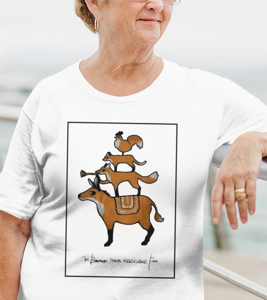 The Bremen Town Musicians Fox Stack T-Shirt