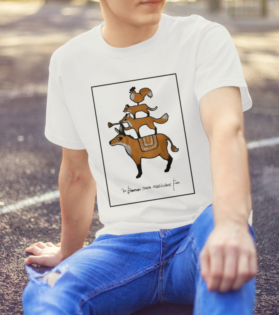 The Bremen Town Musicians Fox Stack T-Shirt
