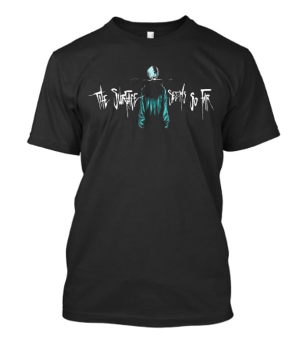The Surface Seems So Far Floating Head Fantasy Recordings Mysterious Figure T-Shirt