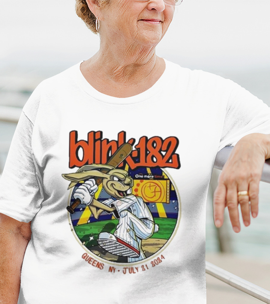 Blink 182 One More Time Baseball Character Citi Field Queens NY July 21 T-Shirt