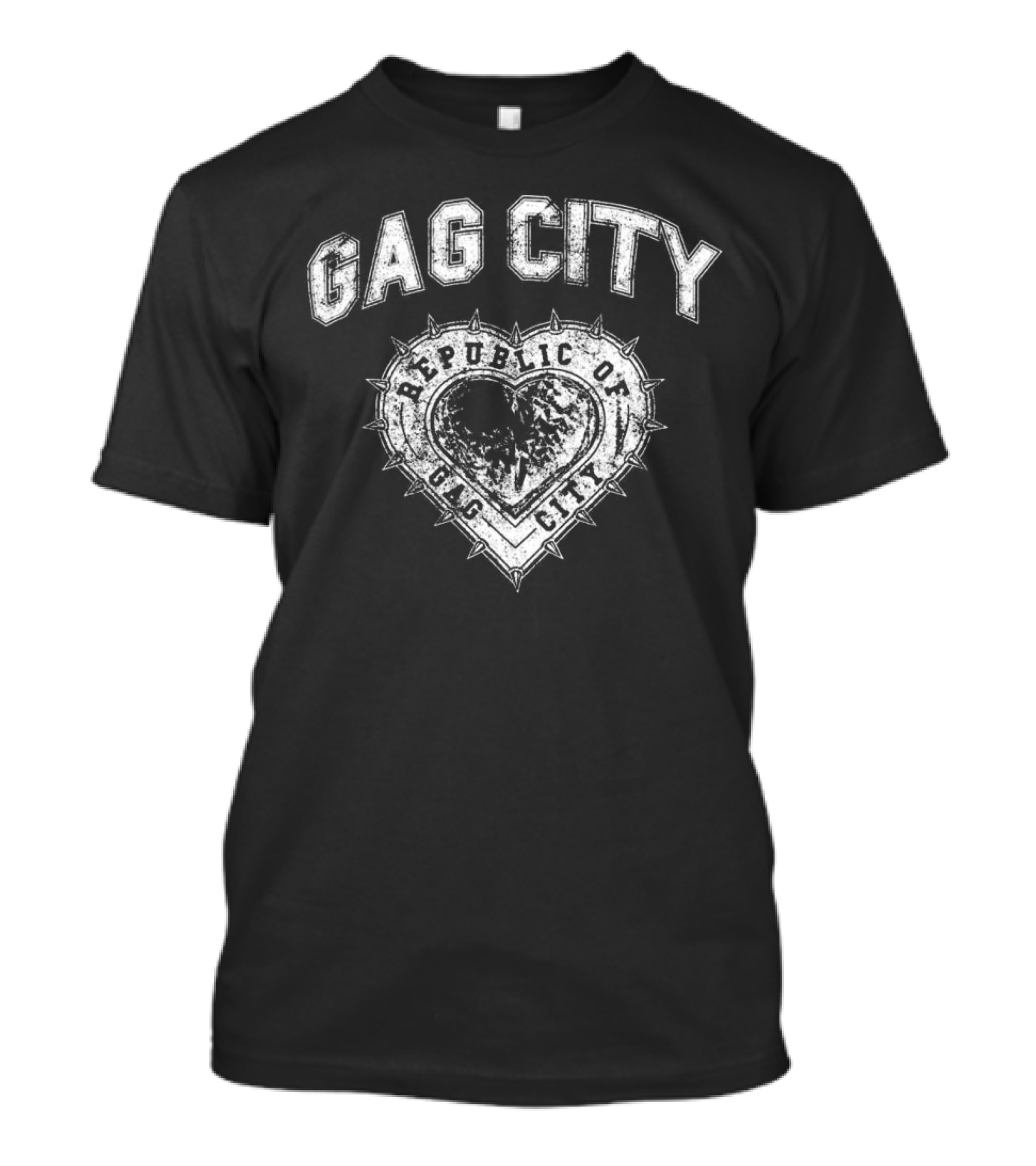 GAG CITY REPUBLIC OF GAG CITY HEART EMBLEM T-Shirt