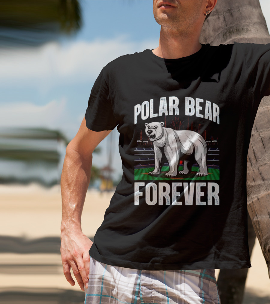 Polar Bear Forever New York Mets Stadium Skyline T-Shirt