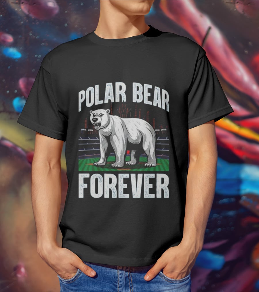 Polar Bear Forever New York Mets Stadium Skyline T-Shirt