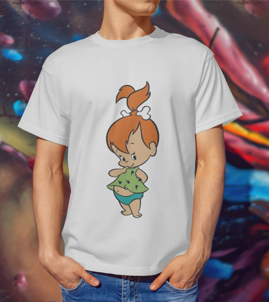 Originalkid Hanna Barbera Pebbles Flintstone Iconic Character T-Shirt