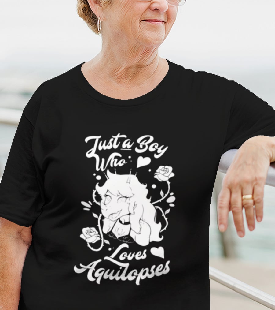 Just A Boy Who Loves Aquilops Snoot Game Rosa T-Shirt