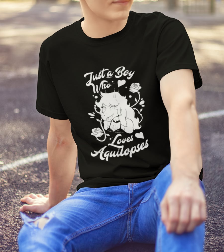 Just A Boy Who Loves Aquilops Snoot Game Rosa T-Shirt