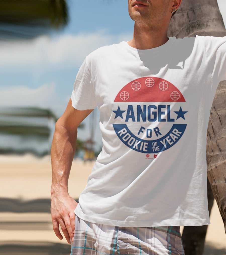 Angel Reese Basketball Icon With Stars And Rookie Of The Year Message T-Shirt