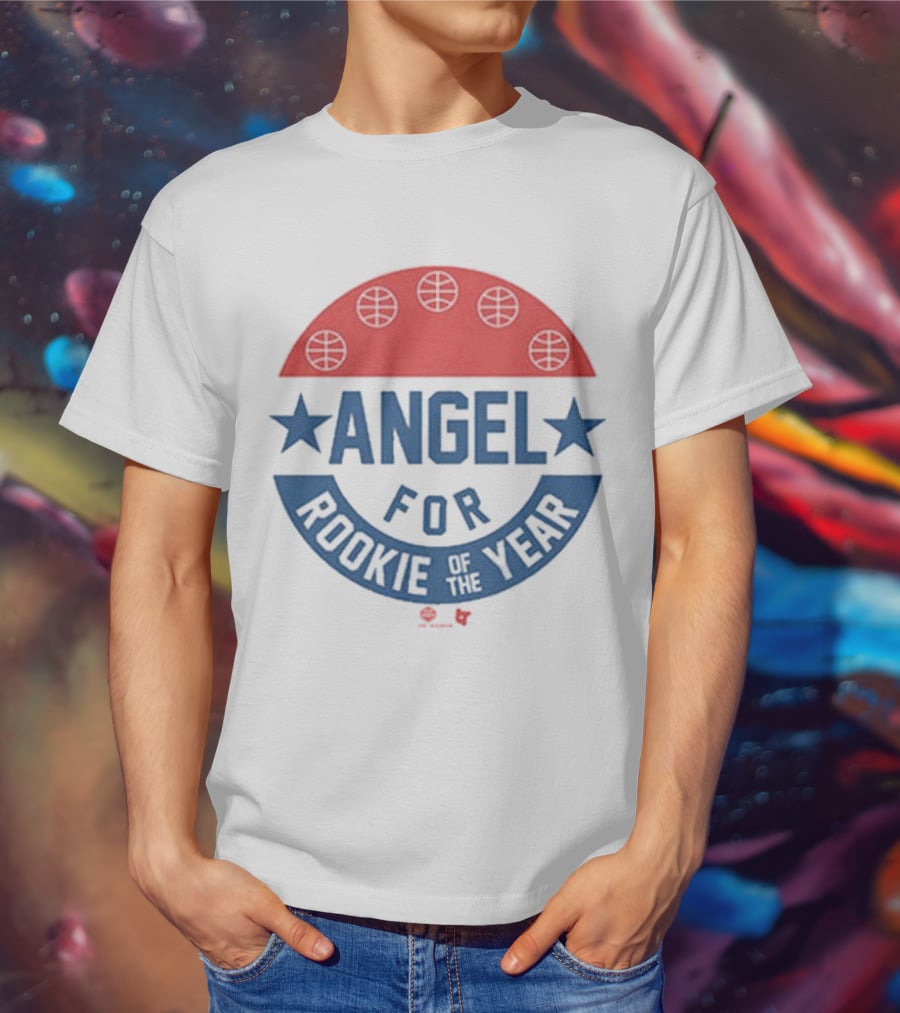 Angel Reese Basketball Icon With Stars And Rookie Of The Year Message T-Shirt