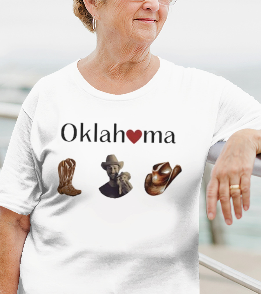 Cherrydaze Oklahoma Heart Cowboy Boots And Hat Cowboy T-Shirt