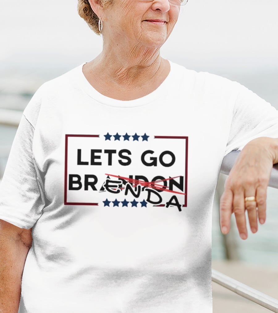 LETS GO BRANDON CROSSED OUT BRENDA STARS T-Shirt