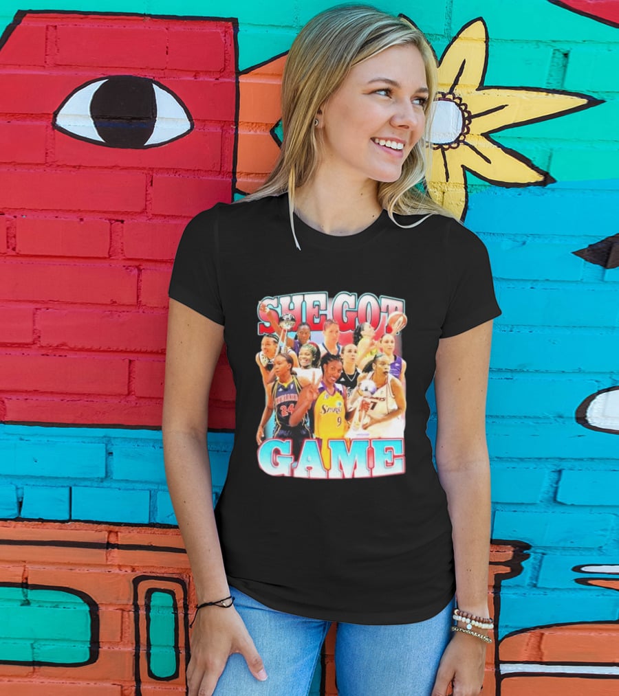 She Got Game Basketball Legends T-Shirt