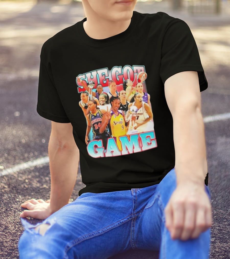 She Got Game Basketball Legends T-Shirt